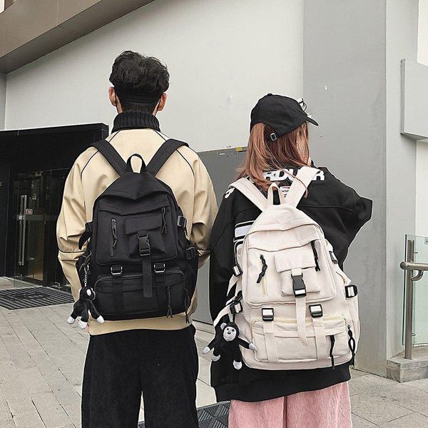 backpack preppy style black women men nylon waterproof multi-pocket design mochilas teenagers shoulder bag
backpack preppy style black women men nylon waterproof multi-pocket design mochilas teenagers shoulder bag