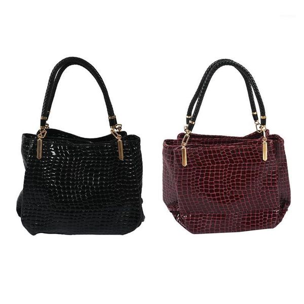 evening bags 2 pcs fashion women crocodile pattern leather shoulder bag female tote handbag, red & black1
evening bags 2 pcs fashion women crocodile pattern leather shoulder bag female tote handbag, red & black1