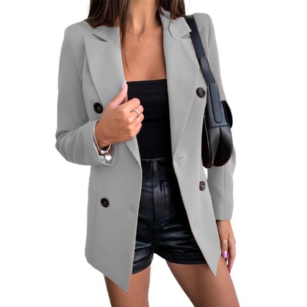 women's suits & blazers cardigan blazer coat notched solid color sweet long sleeve double row button autumn winter fashion, White;black
women's suits & blazers cardigan blazer coat notched solid color sweet long sleeve double row button autumn winter fashion, White;black