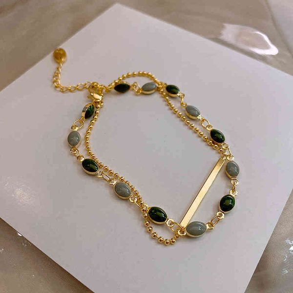 exquisite 14k real gold filled chain korean fashion simple natural stone bracelet for women jewelry anniversary gift, Golden;silver
exquisite 14k real gold filled chain korean fashion simple natural stone bracelet for women jewelry anniversary gift, Golden;silver