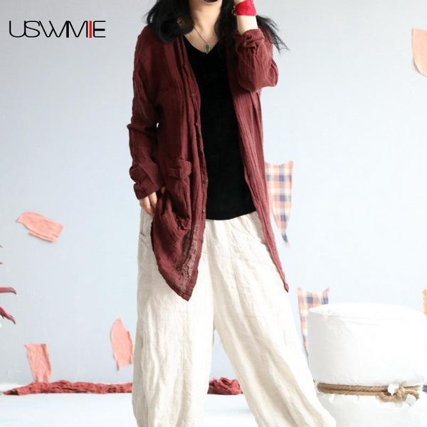 women's blouses & shirts summer women shirt retro loose long sleeve comfort pure color sunscreen air conditioning female blouse, White
women's blouses & shirts summer women shirt retro loose long sleeve comfort pure color sunscreen air conditioning female blouse, White