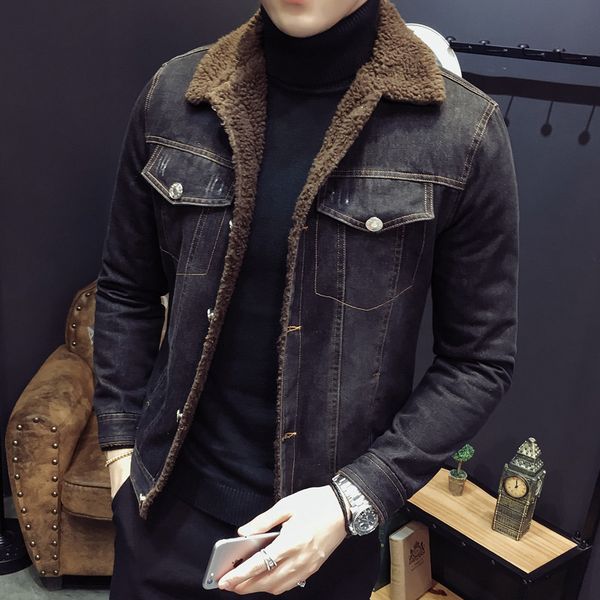 downs men's veet autumn winter black fashion japanese and korean denim jacket
downs men's veet autumn winter black fashion japanese and korean denim jacket