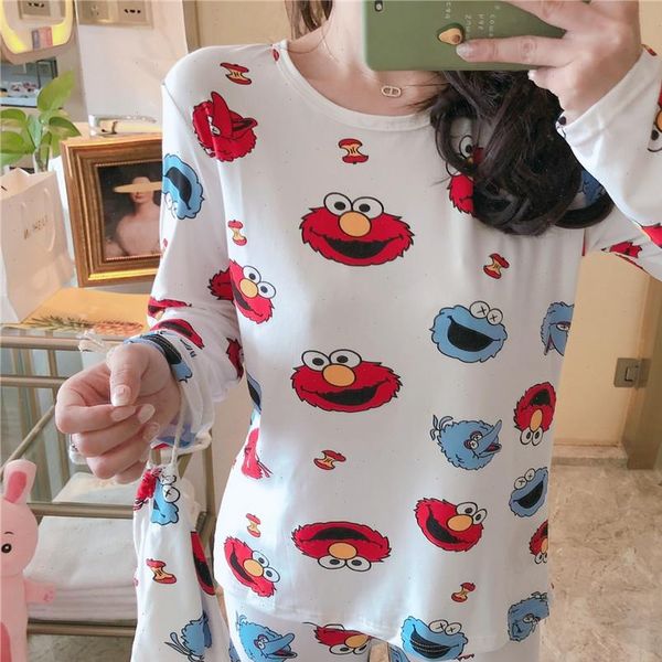autumn cute gothic cartoon print womens sleepwears pajamas long sleeve home wear women casual o neck pyjamas pijama mujer, Black;red
autumn cute gothic cartoon print womens sleepwears pajamas long sleeve home wear women casual o neck pyjamas pijama mujer, Black;red