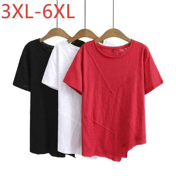 ladies summer plus size for women large short sleeve loose cotton red elastic o-neck t-shirt 3xl 4xl 5xl 6xl women's, White
ladies summer plus size for women large short sleeve loose cotton red elastic o-neck t-shirt 3xl 4xl 5xl 6xl women's, White