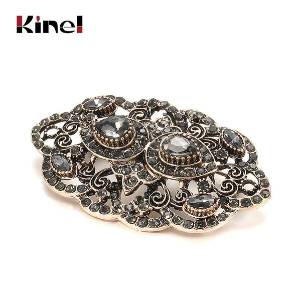 pins, brooches kinel 2021 fashion vintage gray crystal women brooch pin gold plating arabesque rhinestone turkish lapel scarf broches
pins, brooches kinel 2021 fashion vintage gray crystal women brooch pin gold plating arabesque rhinestone turkish lapel scarf broches