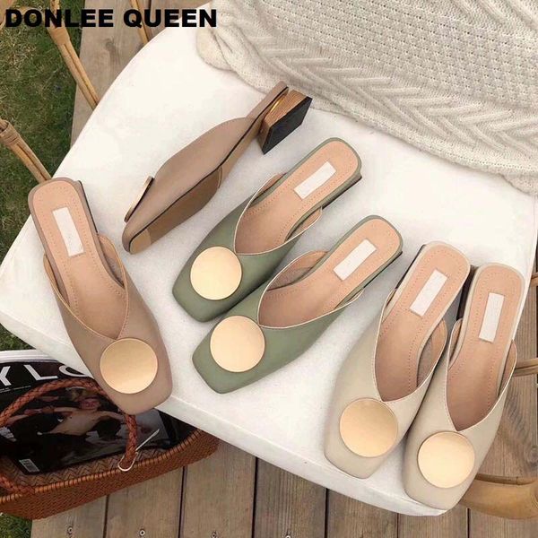 2021 brand designer women slippers slip on mules flat heel casual shoes british buckle slides wooden block heels summer footwear, Black
2021 brand designer women slippers slip on mules flat heel casual shoes british buckle slides wooden block heels summer footwear, Black