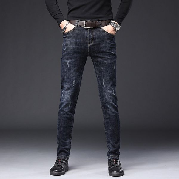 fashion jeans men's pants simple trend korean straight slim elastic brand casual feet, Blue
fashion jeans men's pants simple trend korean straight slim elastic brand casual feet, Blue