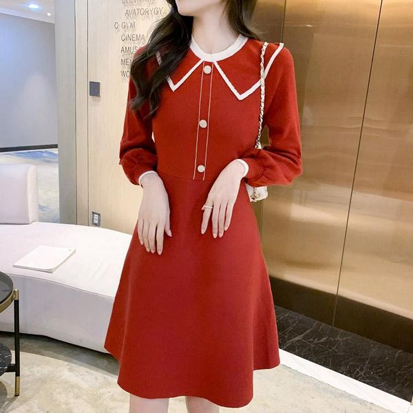 casual dresses women one piece dress autumn 2022 office lady korea style knitting long sleeve solid o-neck high waist, Black;gray
casual dresses women one piece dress autumn 2022 office lady korea style knitting long sleeve solid o-neck high waist, Black;gray