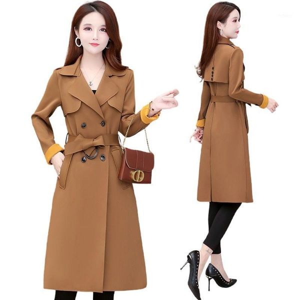 women's wool & blends long windbreaker over-the-knee high-end grade all-match coat jacket, Black
women's wool & blends long windbreaker over-the-knee high-end grade all-match coat jacket, Black