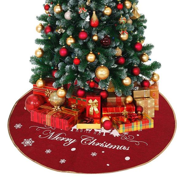 christmas decorations 98cm tree skirts decoration snowflake skirt linen printed xmas ornaments floor mat home decor
christmas decorations 98cm tree skirts decoration snowflake skirt linen printed xmas ornaments floor mat home decor