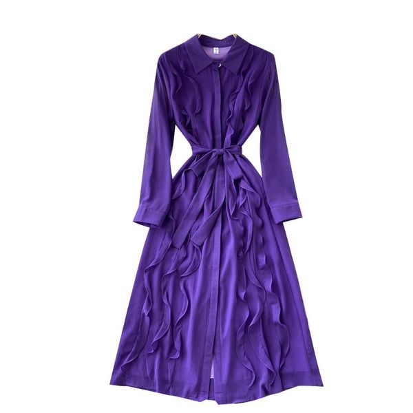 casual dresses 2021autumn women's temperament elegant slim mid-length lapel shirt long-sleeved dress, Black;gray
casual dresses 2021autumn women's temperament elegant slim mid-length lapel shirt long-sleeved dress, Black;gray