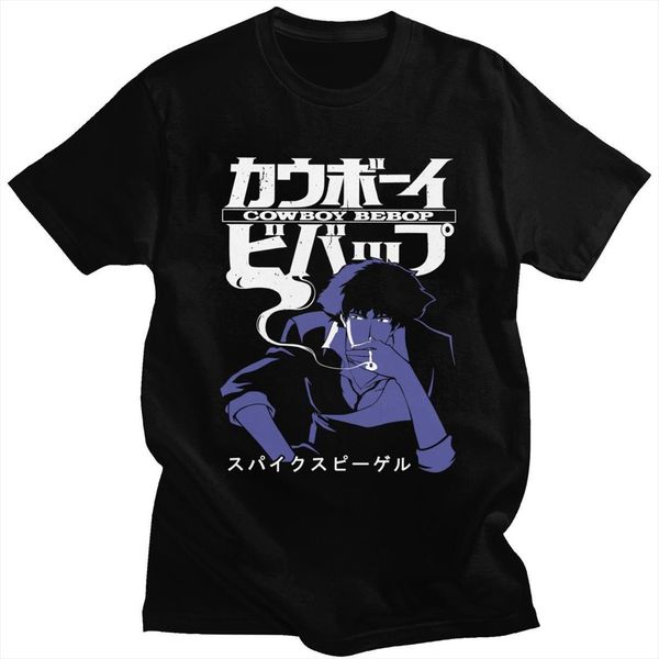 cool cowboy bebop men t shirts short sleeve anime space spike japanese manga jet faye o neck cotton tee, White;black
cool cowboy bebop men t shirts short sleeve anime space spike japanese manga jet faye o neck cotton tee, White;black
