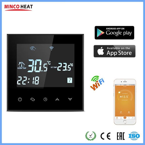 smart home control app controlled intelligent and wifi room thermostat electric heating system wireless temperature controller regulator
smart home control app controlled intelligent and wifi room thermostat electric heating system wireless temperature controller regulator