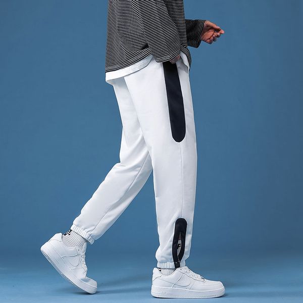 men four seasons casual sweatpants men korean loose fit drawstring polyester fashion youthful vitality ankle length pants men, Black
men four seasons casual sweatpants men korean loose fit drawstring polyester fashion youthful vitality ankle length pants men, Black