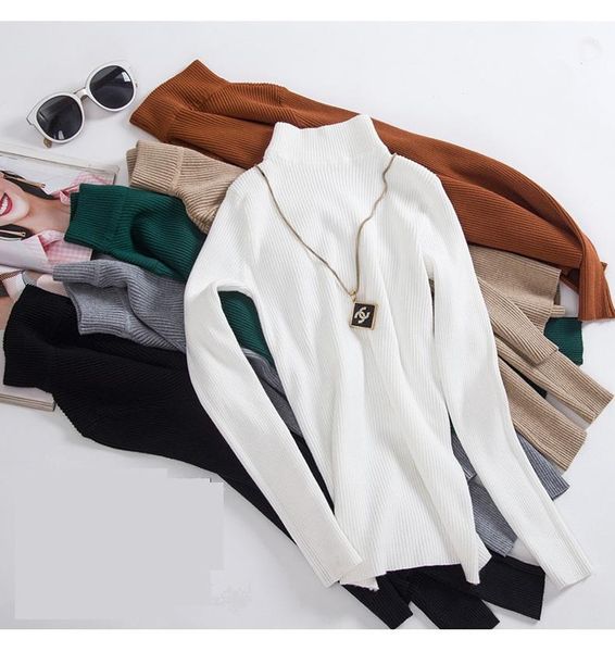 women's sweaters fall winter clothes for women classic long sleeve half high collar casual tunic pullover knitted slim, White;black
women's sweaters fall winter clothes for women classic long sleeve half high collar casual tunic pullover knitted slim, White;black