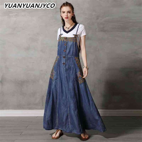 women's knits & tees yuanyuanjyco summer women ankle length indie folk denim es lyq39 vintage embroidery floral sleeveless maxi lo, White
women's knits & tees yuanyuanjyco summer women ankle length indie folk denim es lyq39 vintage embroidery floral sleeveless maxi lo, White