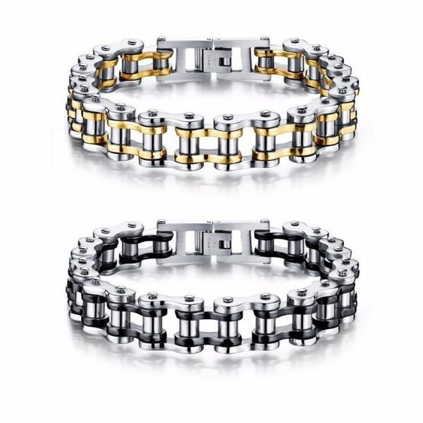 men jewelry motorcycle chain bracelet multicolor punk stainless steel link chain biker bicycle men bracelets bangles jewelry, Black
men jewelry motorcycle chain bracelet multicolor punk stainless steel link chain biker bicycle men bracelets bangles jewelry, Black
