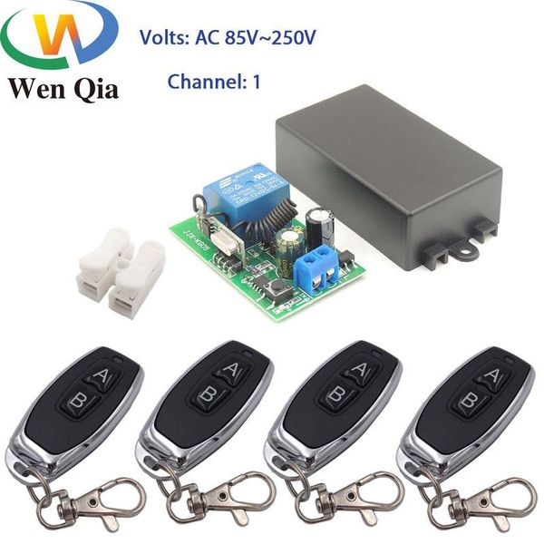 smart home control wenqia 433mhz led switch wireless remote 85-220v 1ch receiver transmitter for lamp lights / improvement fan
smart home control wenqia 433mhz led switch wireless remote 85-220v 1ch receiver transmitter for lamp lights / improvement fan