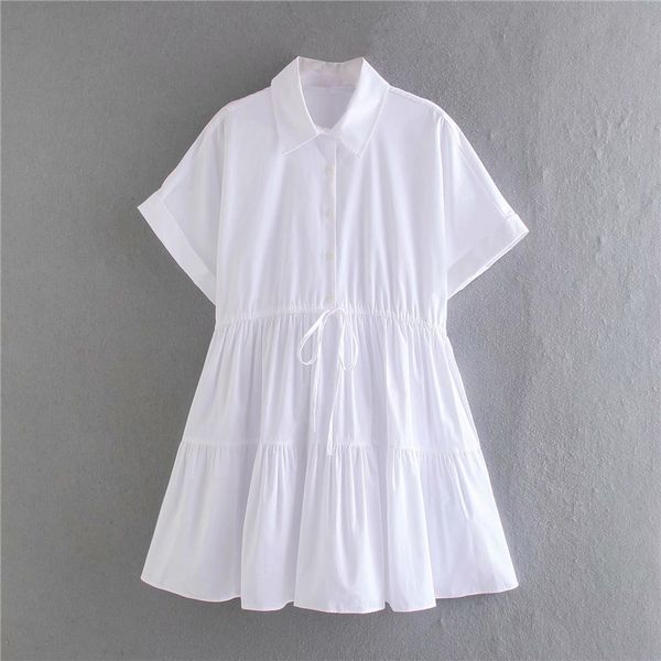 evfer women casual turn-down collar short sleeve za cotton white mini dresses spring girl high waist a-line dress chic 210421, Black;gray
evfer women casual turn-down collar short sleeve za cotton white mini dresses spring girl high waist a-line dress chic 210421, Black;gray