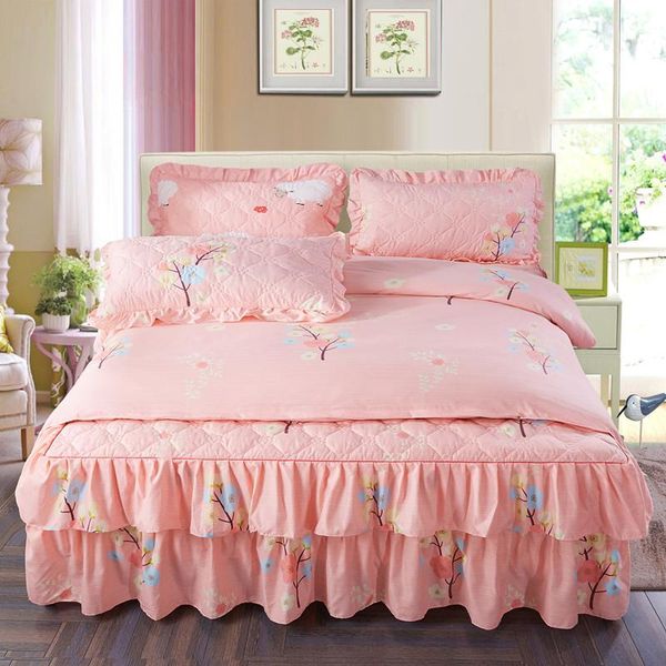 4pcs cotton quilted quilting luxury bedding sets king size duvet cover set bed skirt pillowcase bedclothes
4pcs cotton quilted quilting luxury bedding sets king size duvet cover set bed skirt pillowcase bedclothes