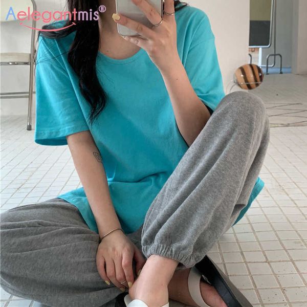 aelegantmis split long loose short sleeve women vintage oversized 4 colors summer t-shirts solid 4 streetwear female 210607, White
aelegantmis split long loose short sleeve women vintage oversized 4 colors summer t-shirts solid 4 streetwear female 210607, White