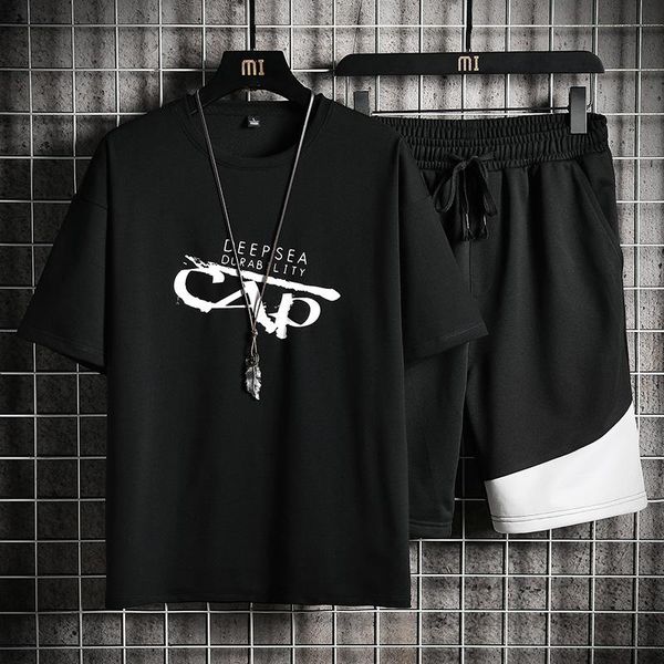 men's tracksuits casual sets summer tracksuit men print short sleeve t-shirt +shorts breathable set fashion sportswear male 2 piece, Gray
men's tracksuits casual sets summer tracksuit men print short sleeve t-shirt +shorts breathable set fashion sportswear male 2 piece, Gray