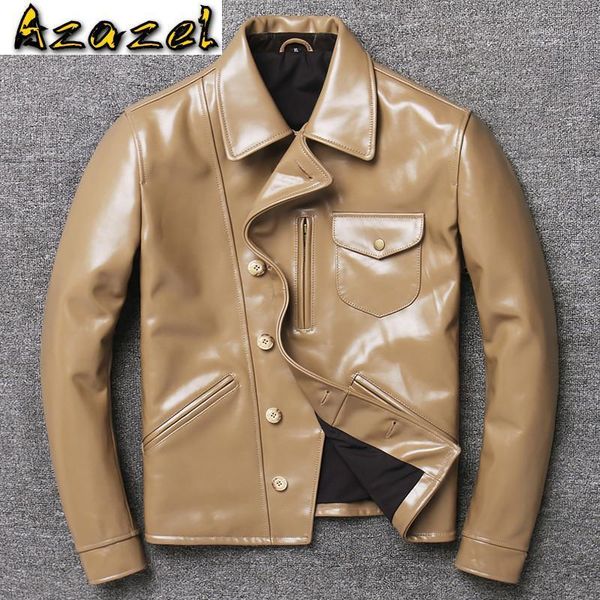 men's leather & faux azazel genuine jacket men short real cow coat spring autumn motorcycle jackets casaco 1810 yy1363, Black
men's leather & faux azazel genuine jacket men short real cow coat spring autumn motorcycle jackets casaco 1810 yy1363, Black