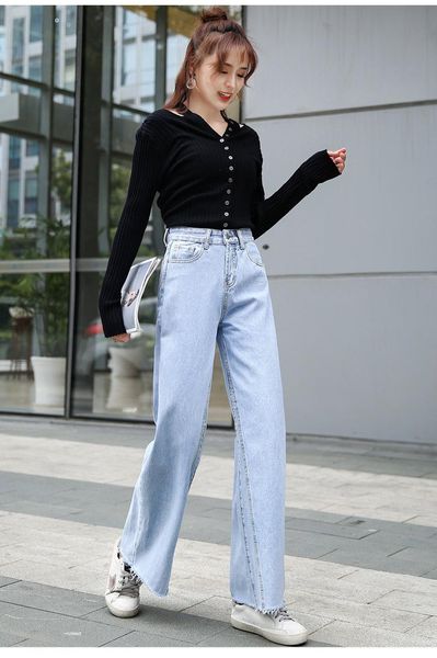 women's jeans plus size autumn and winter female fat sister loose high waist wide leg pants cowgirl trousers blue # 2003
women's jeans plus size autumn and winter female fat sister loose high waist wide leg pants cowgirl trousers blue # 2003