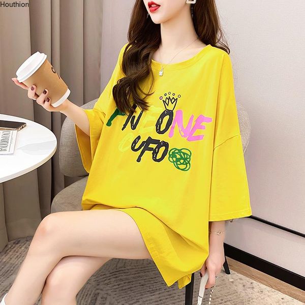 women's t-shirt houthion printing plus size tshirt loose short sleeve korean fashion casual o-neck t shirt summer, White
women's t-shirt houthion printing plus size tshirt loose short sleeve korean fashion casual o-neck t shirt summer, White