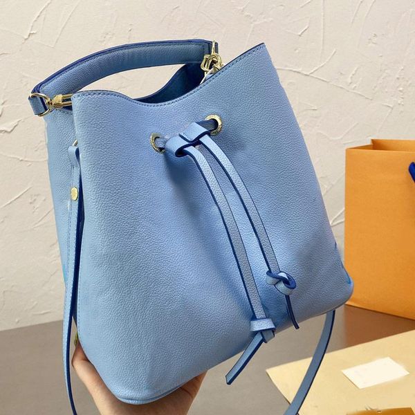 drawstring bucket bag handbags shoulder bags genuine leather patchwork letter gold metal trim adjustable long strap zipper inner pocket
drawstring bucket bag handbags shoulder bags genuine leather patchwork letter gold metal trim adjustable long strap zipper inner pocket