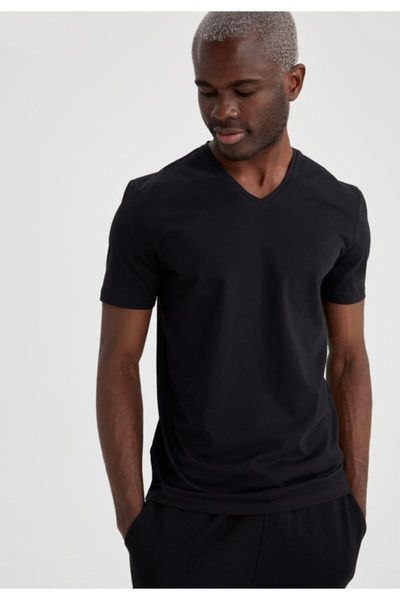 men's t-shirts slim fit v-neck basic black m7668az21sp 2021 fashion, White;black
men's t-shirts slim fit v-neck basic black m7668az21sp 2021 fashion, White;black