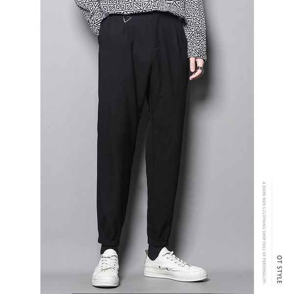 men's pants autumn and winter simple literature art retro versatile solid color straight tube leisure thickened warm leggings small tro, Black
men's pants autumn and winter simple literature art retro versatile solid color straight tube leisure thickened warm leggings small tro, Black