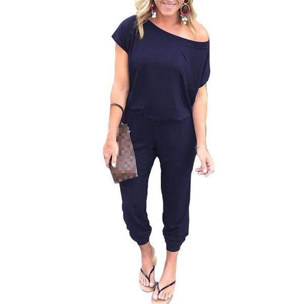 women's jumpsuits & rompers 6 colors one shoulder casual slim elegant jumpsuit women short sleeve long playsuits summer sports romper 2, Black;white
women's jumpsuits & rompers 6 colors one shoulder casual slim elegant jumpsuit women short sleeve long playsuits summer sports romper 2, Black;white