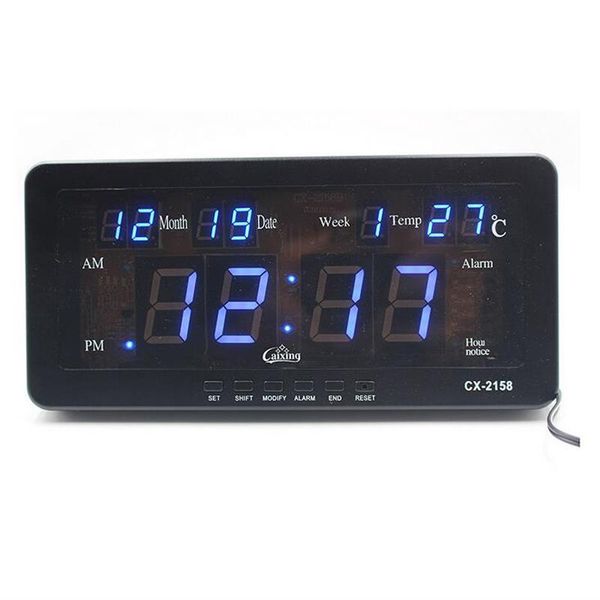 desk & table clocks electronic led digital calendar alarm clock with temperature date and week or wall mount for living room study shelf
desk & table clocks electronic led digital calendar alarm clock with temperature date and week or wall mount for living room study shelf