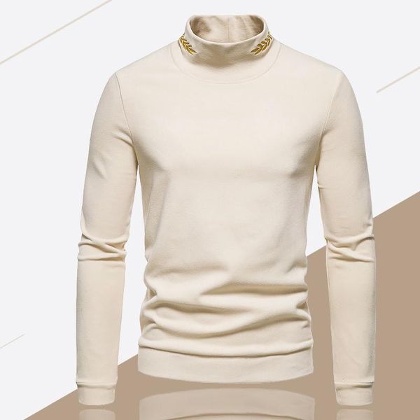 men's sweaters turtleneck for men solid color slim elastic vintage sweater pullover spring autumn clothing, White;black
men's sweaters turtleneck for men solid color slim elastic vintage sweater pullover spring autumn clothing, White;black