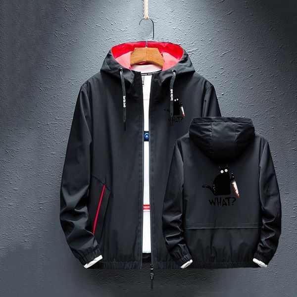 men's jackets 2021 cartoon black cat what mens jacket fashion outdoor clothing windbreaker harajuku comfortable leisure thin hooded coa, Black;brown
men's jackets 2021 cartoon black cat what mens jacket fashion outdoor clothing windbreaker harajuku comfortable leisure thin hooded coa, Black;brown