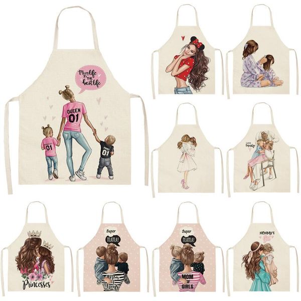 aprons parent-child pattern apron kitchen home cooking accessories cook wear cotton linen 68x55cm/47x38cm
aprons parent-child pattern apron kitchen home cooking accessories cook wear cotton linen 68x55cm/47x38cm