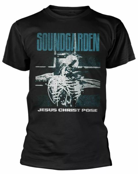 official soundgarden t shirt jesus christ pose black mens classic grunge rock, White;black
official soundgarden t shirt jesus christ pose black mens classic grunge rock, White;black