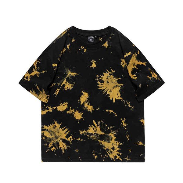 men's t shirt 2022 summer pure cotton short sleeve tie dyeing design fashion trend dynamic ins style bright color t-shirt, White;black
men's t shirt 2022 summer pure cotton short sleeve tie dyeing design fashion trend dynamic ins style bright color t-shirt, White;black