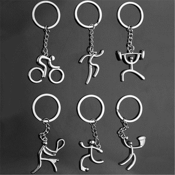 keychains selling a variety of creative metal sports logo key chain bicycle running weightlifting basketball female jewelry, Silver
keychains selling a variety of creative metal sports logo key chain bicycle running weightlifting basketball female jewelry, Silver