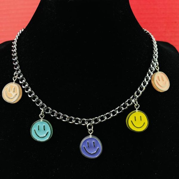 pendant necklaces creative funny multicolor cute geometric circle charms for men women trendy hip hop chokers party club jewelry, Silver
pendant necklaces creative funny multicolor cute geometric circle charms for men women trendy hip hop chokers party club jewelry, Silver