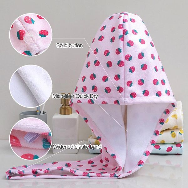 towel 1/2 pack cute fruits strawberry microfiber hair spa quick drying banana turban for curly thick
towel 1/2 pack cute fruits strawberry microfiber hair spa quick drying banana turban for curly thick