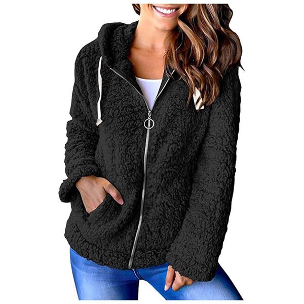 women's jackets autumn winter faux fur coat women 2021 casual warm soft zipper jacket plush overcoat pocket plus size teddy female xxl, Black;brown
women's jackets autumn winter faux fur coat women 2021 casual warm soft zipper jacket plush overcoat pocket plus size teddy female xxl, Black;brown
