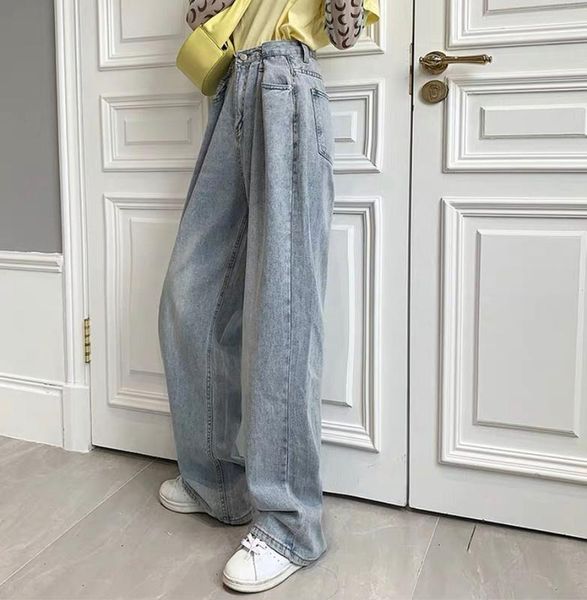 women's jeans 2021 autumn wide-leg pants high waist ripped wide, Blue
women's jeans 2021 autumn wide-leg pants high waist ripped wide, Blue