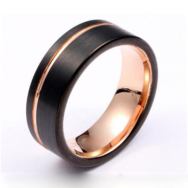 cluster rings classic man tungsten carbide ring marriage love alliances couple wedding for men and women black rose gold color 8mm, Golden;silver
cluster rings classic man tungsten carbide ring marriage love alliances couple wedding for men and women black rose gold color 8mm, Golden;silver