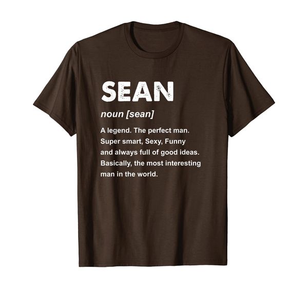 Mens Sean Name Gift T-Shirt, Mainly pictures