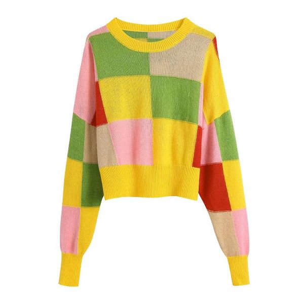 women's sweaters women fashion candy color matching patchwork casual knitting sweater female chic o neck long sleeve pullovers, White;black
women's sweaters women fashion candy color matching patchwork casual knitting sweater female chic o neck long sleeve pullovers, White;black