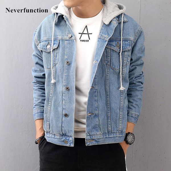 hoodies fashion men hooded blue denim jackets streetwear hip hop man casual cotton baseball jacket 4xl 5xl, Black
hoodies fashion men hooded blue denim jackets streetwear hip hop man casual cotton baseball jacket 4xl 5xl, Black