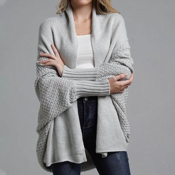 women's knits & tees oversized cardigan women patchwork knit jacket batwing sleeve long wrap sweater outerwear female big size coat fal, White
women's knits & tees oversized cardigan women patchwork knit jacket batwing sleeve long wrap sweater outerwear female big size coat fal, White