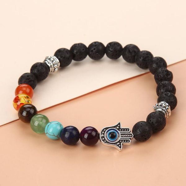 beaded, strands black natural stone 7 chakra beads bracelet evil eye fatima hand beaded hasma pendant charm bracelets for women boho jewelry
beaded, strands black natural stone 7 chakra beads bracelet evil eye fatima hand beaded hasma pendant charm bracelets for women boho jewelry